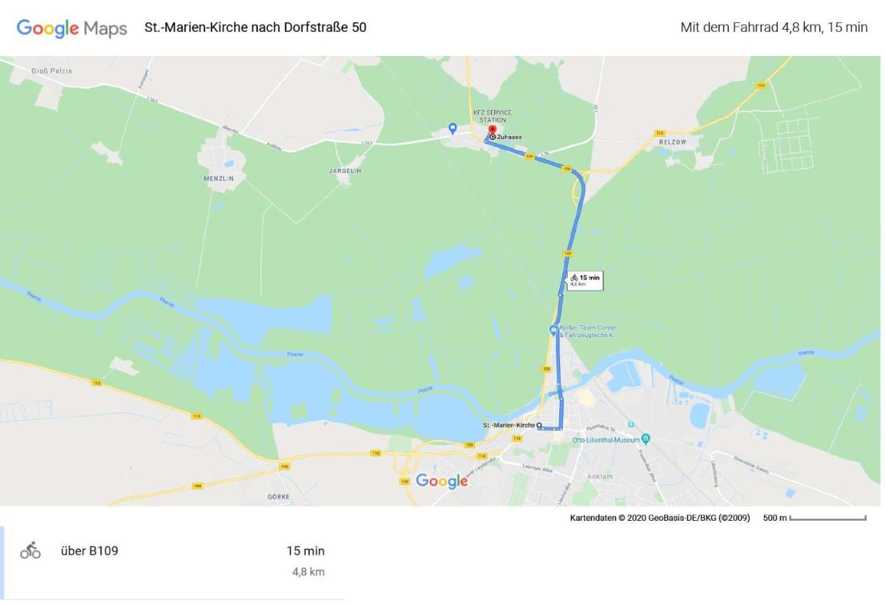 Ferienwohnung Kastanienblick Oder Parkblick, Oder Unser Radlerzimmer! Ziethen  Luaran gambar